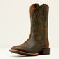 10050935 Ariat Men's Sport Big Country Mahogany Elephant Print/Forest Green