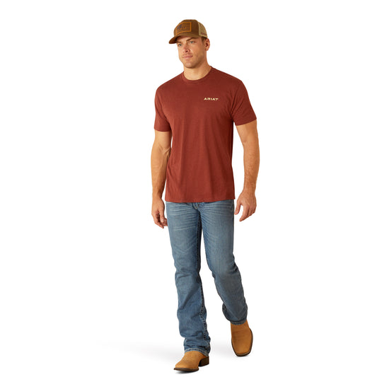 10051753 Ariat Men's Southwest Cacti Tee Rusty Heather