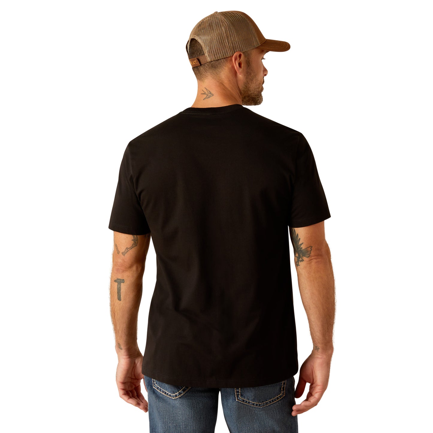 10051760 Ariat Men's Hexstactic Tee Black