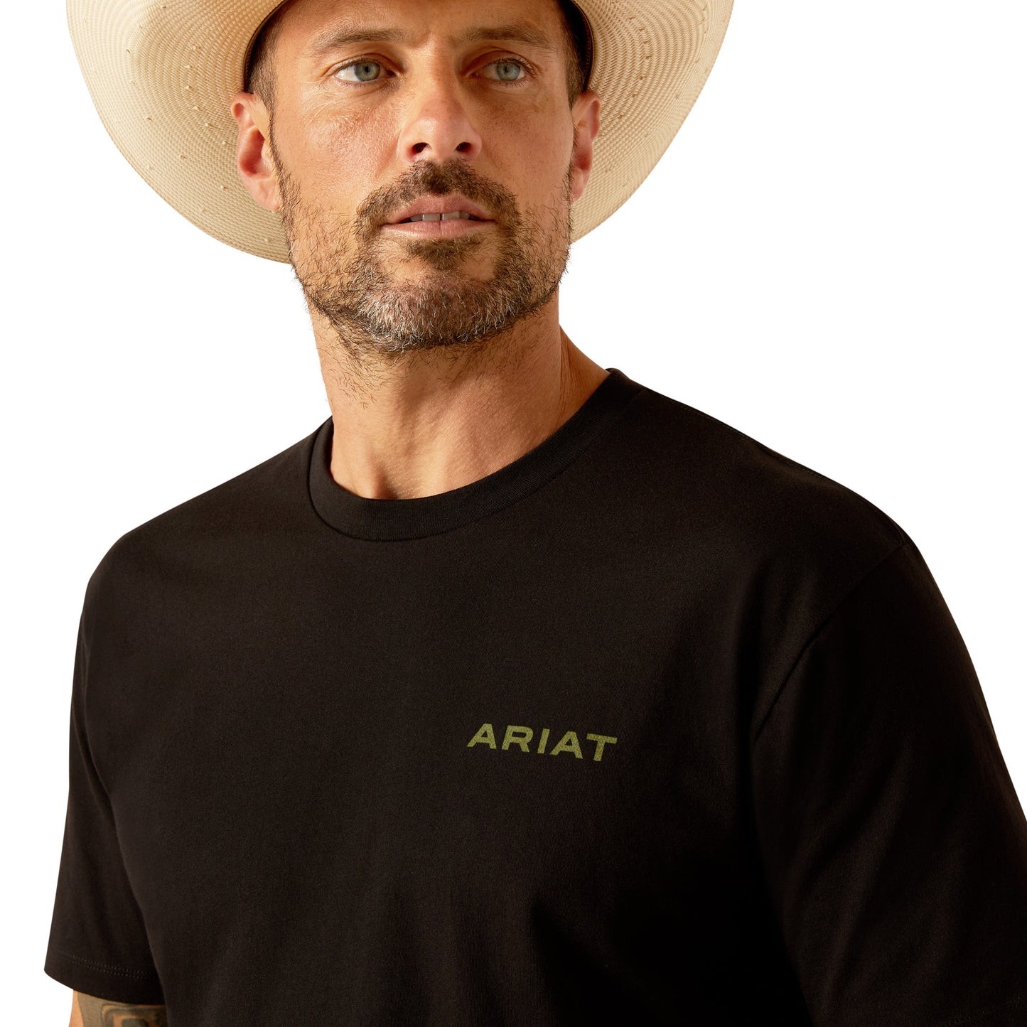 10051762 Ariat Men's Camo Corps Tee Black