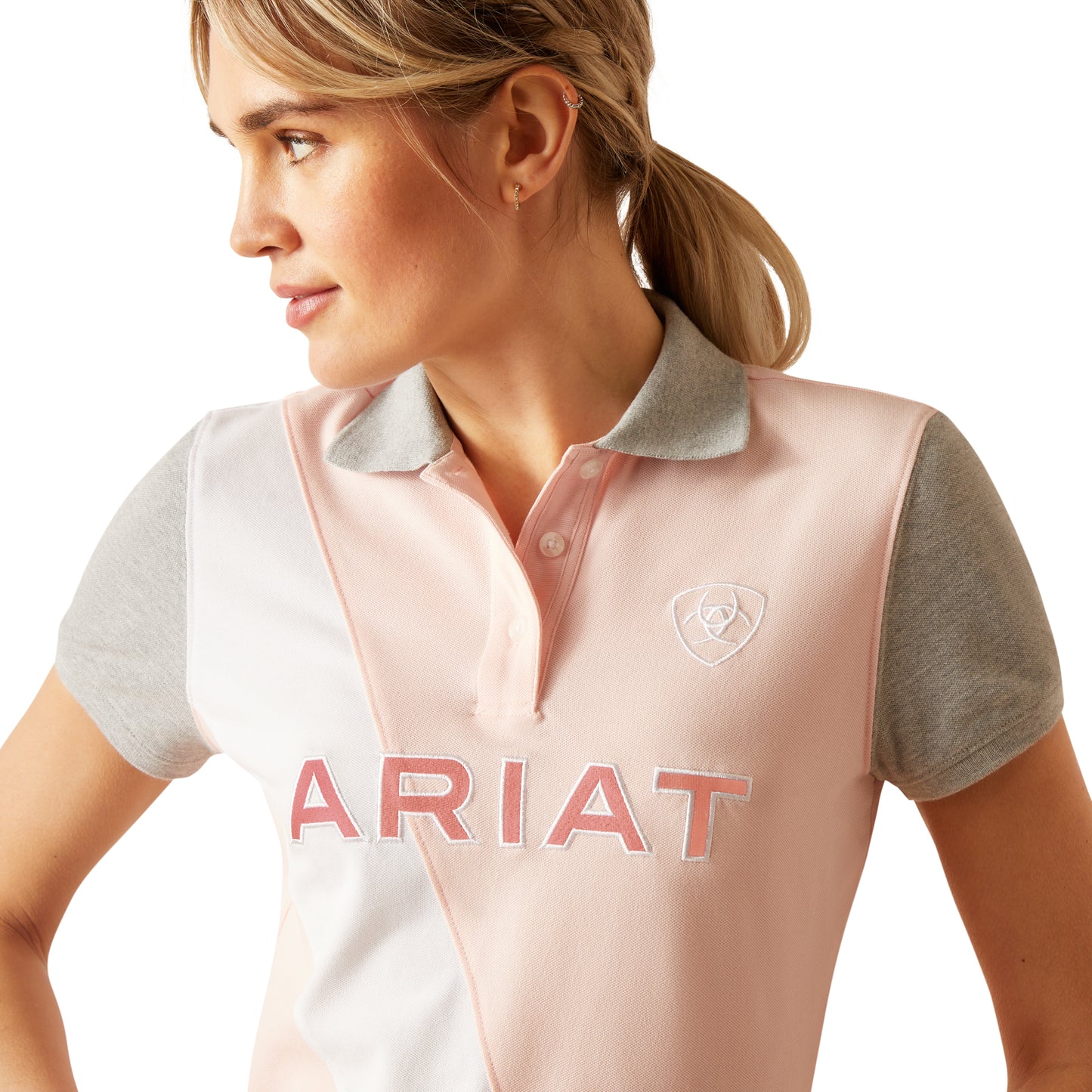 10048842 Ariat Women's Taryn Polo Blushing Rose