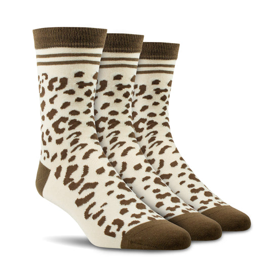 10050851 Ariat Charm Crew Socks Leopard Camo