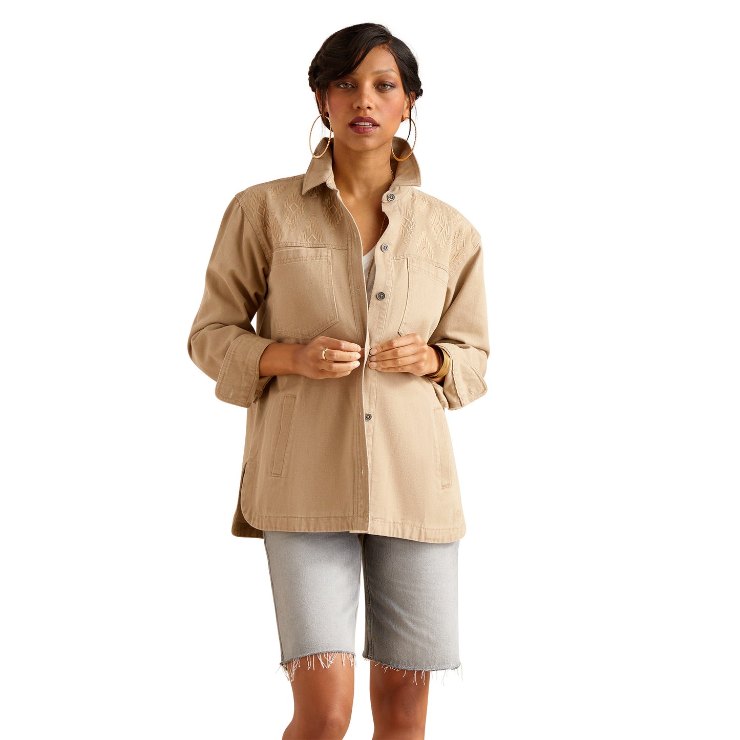 10048706 Ariat Women's  Ranchester Jacket Savannah Tan