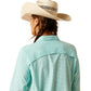 10048857 Ariat Women's Western Venttek Stretch LS Shirt Baltic Check