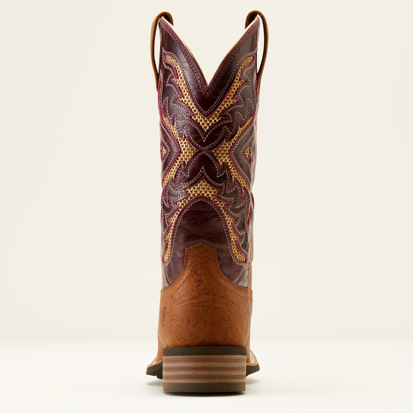 10051023 Ariat Women's San Angelo Venttek 360 Tooled Toasted Almond Boots