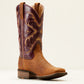 10051023 Ariat Women's San Angelo Venttek 360 Tooled Toasted Almond Boots