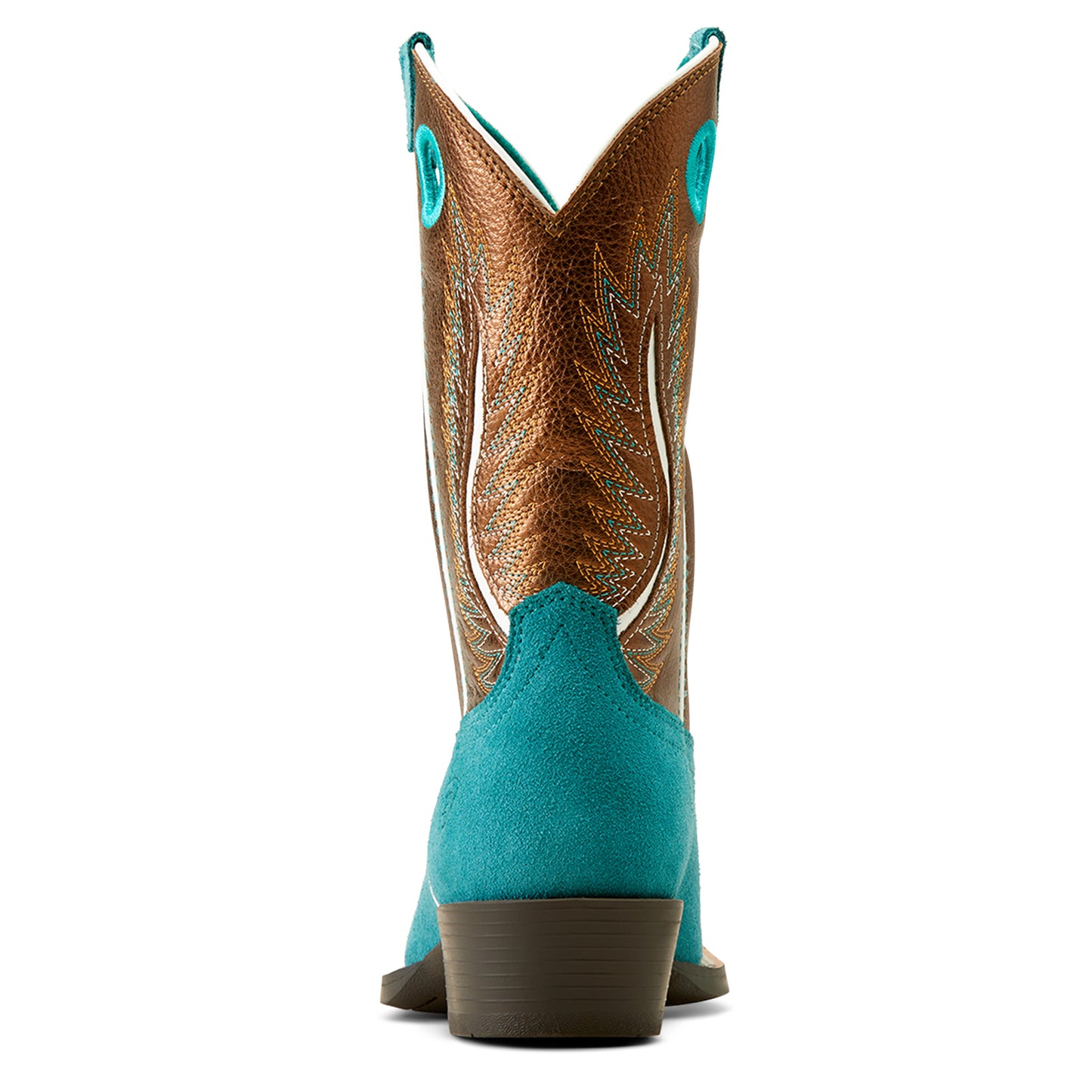 10050879 Ariat Kid's Futurity Worth Haute Teal Suede/Gilded Mocha