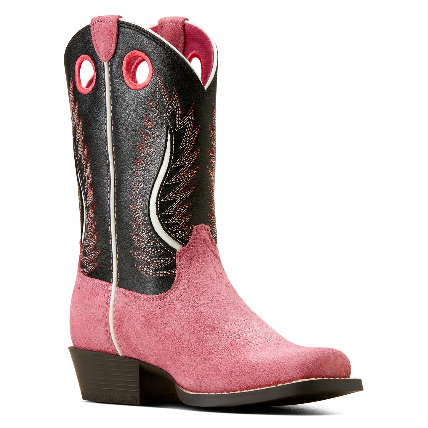 10050880 Ariat Kid's Futurity Worth Haute Pink Suede/Maddison Avenue