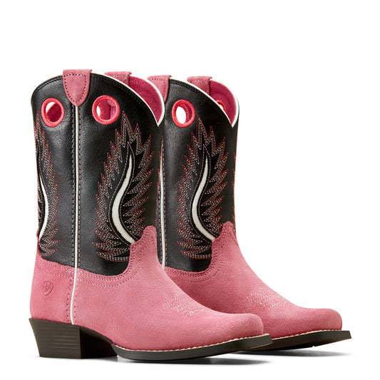 10050880 Ariat Kid's Futurity Worth Haute Pink Suede/Maddison Avenue