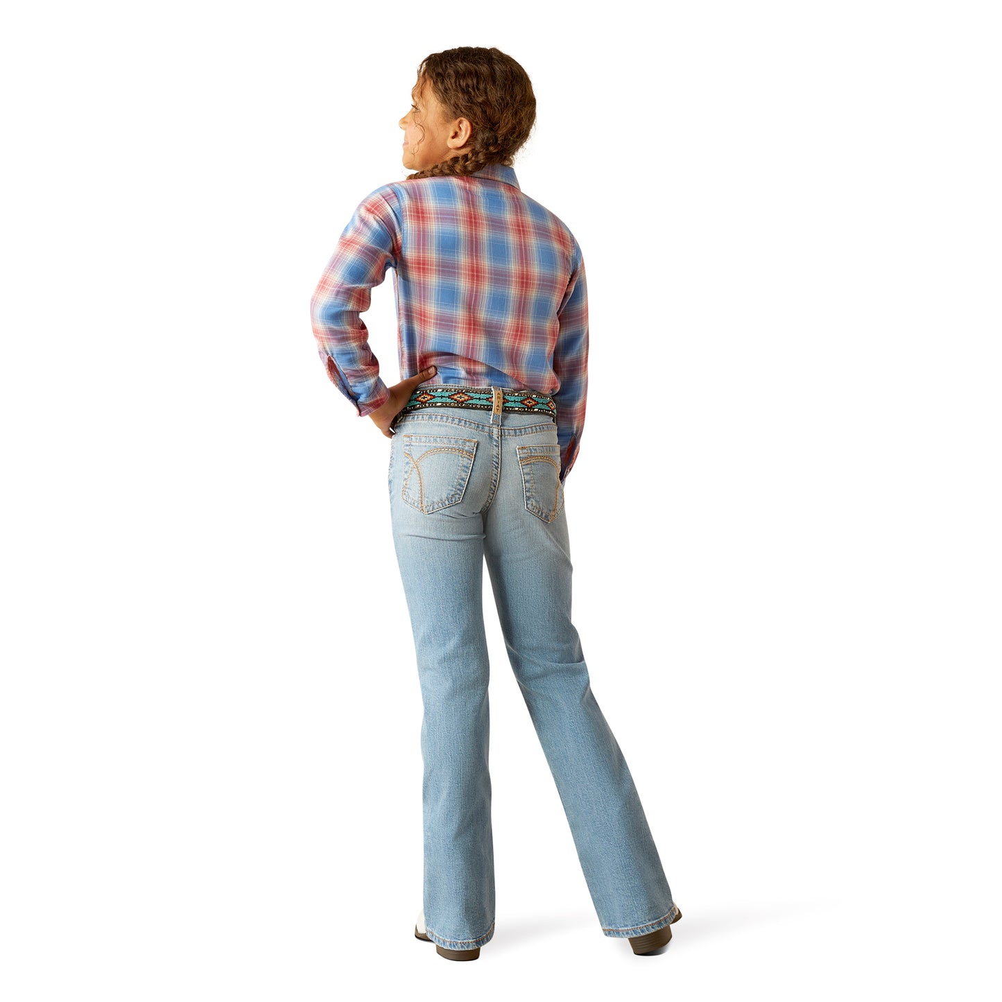 10058908 Ariat Girl's Hasley Boot Cut Porto