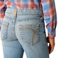 10058908 Ariat Girl's Hasley Boot Cut Porto