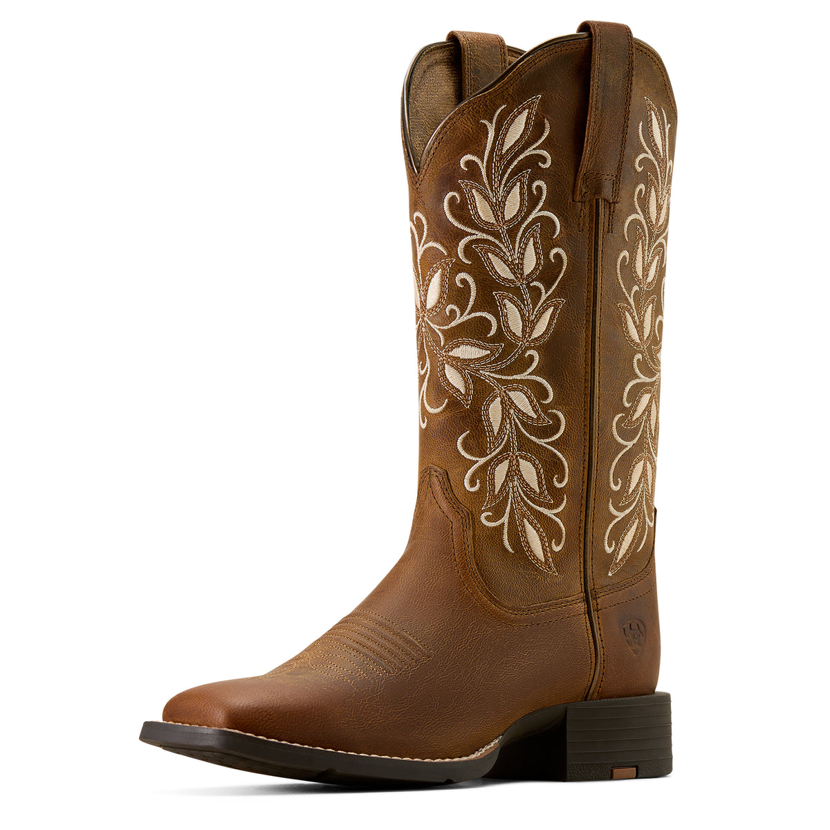 10074320 Ariat Round Up Holly Wide Square Toe Western Boot