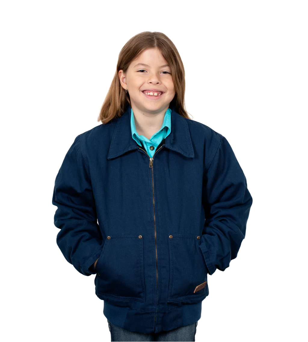 BWOJ2301 Just Country Kids Diamantina Jacket Navy