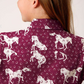 03-080-0590-2026 Roper Gls Five Star Collection L/S Shirt Red Horse Print
