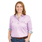 WWLS2312 Just Country Jahna Orchid Water Colour Daisies Workshirt