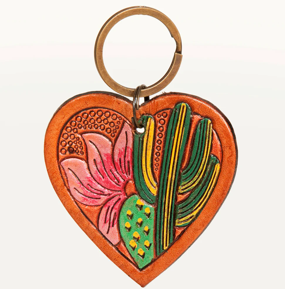 ADKR182 Cactus Flower Keychain