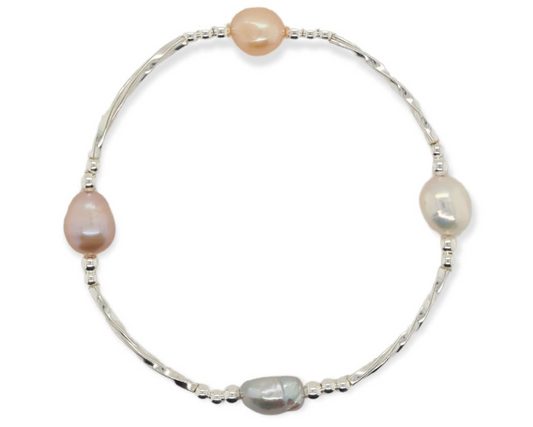 BB0107 Pearl Stretch Bracelet S/S