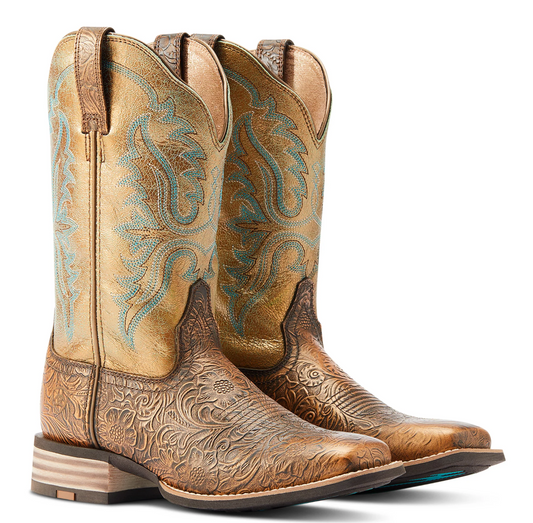 10044442 Ariat Women's Olena Bronze Age/ Green Mile