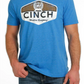 MTT1690556 Cinch Mns Blue Logo Tee