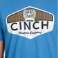 MTT1690556 Cinch Mns Blue Logo Tee