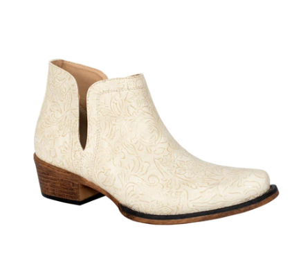 09-021-1567-3142 Roper White Floral Embossed