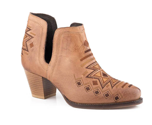 09-021-0981-3212 Roper Aztec Tan Burnished Leather