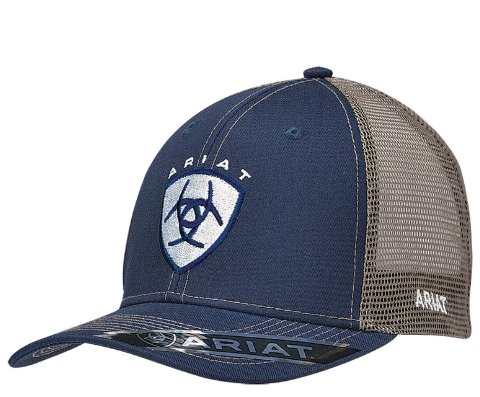 1595303 Ariat Mns Cap Center Logo Navy