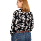 WWLS2339 Just Country Women's Abbey Black Lilies LS Shirt