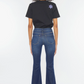 KC7189D Kan Can USA Women's High Rise Flare Jean