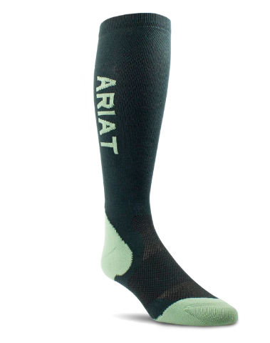 10043929 Ariat Unisex Ariattek Performance Socks Relic/Basil