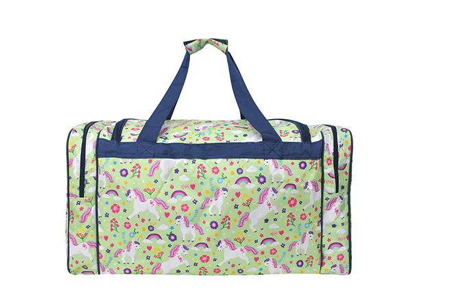 UNI423-BLK Unicorn Canvas Duffle Bag23''