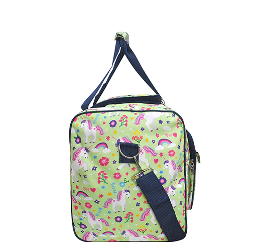 UNI423-BLK Unicorn Canvas Duffle Bag23''