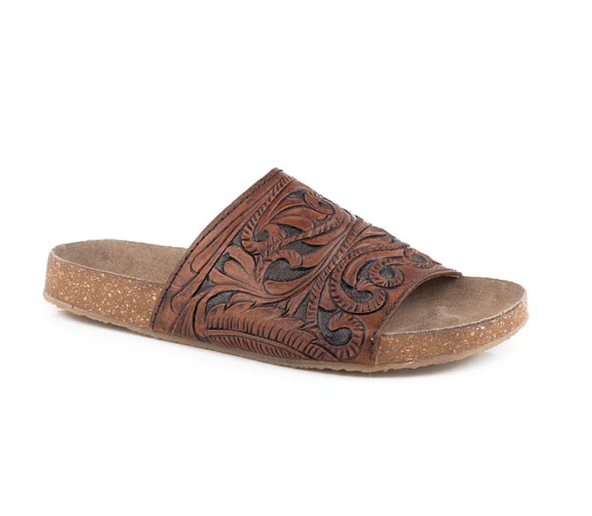 Brandy Roper 09-021-0607-3227 Roper Women's Destiny Cognac/ Black Tooled leather ...