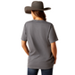 10047634 Ariat Women's Logo Charcoal Tee