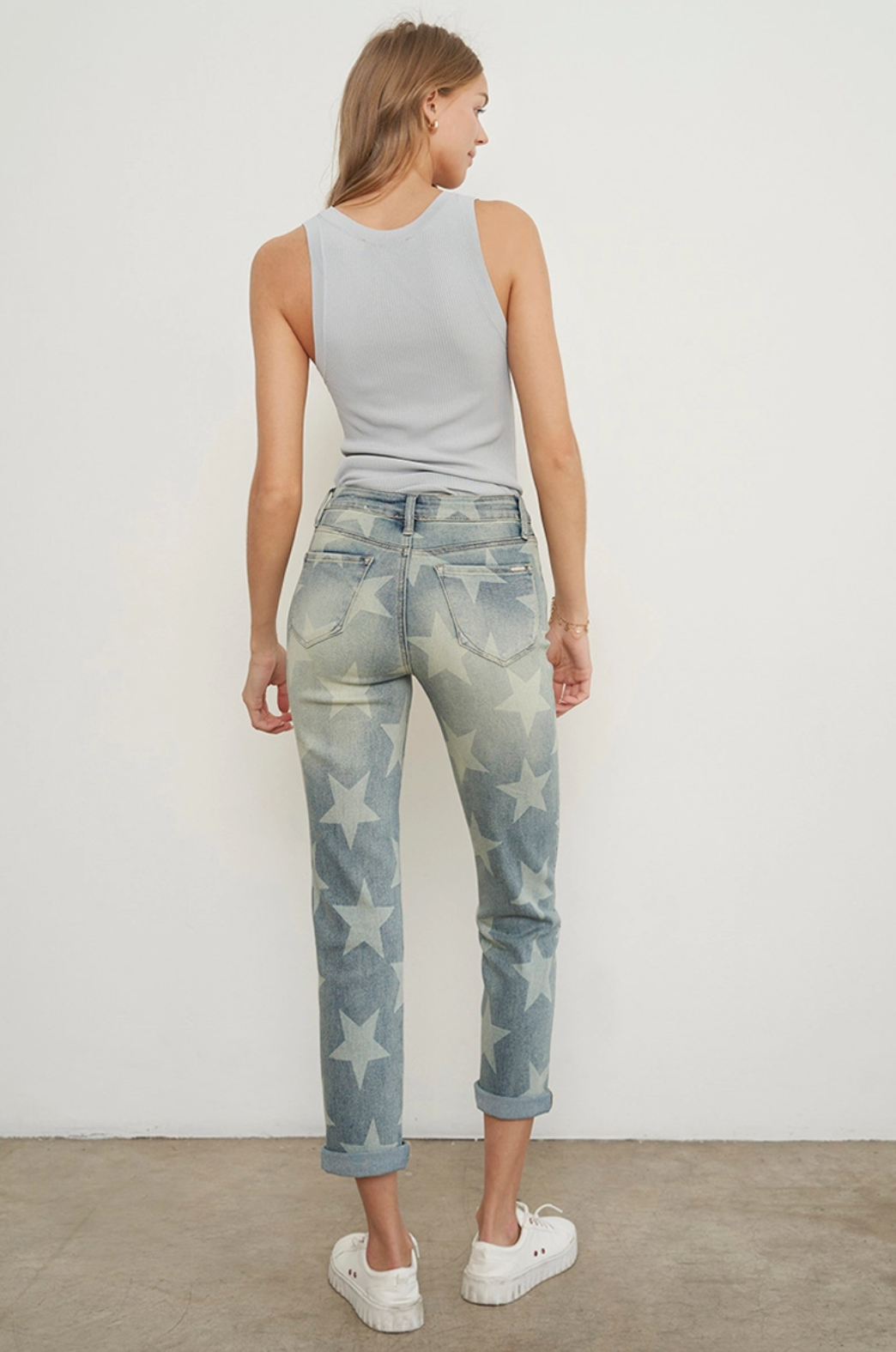 P1272 Nashville Line Birch Star Crop Jean