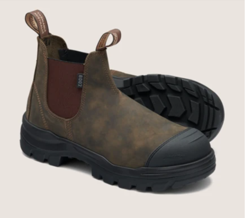 B8002 Blundstone unisex Rotoflex Safety Boots - Rustic Brown