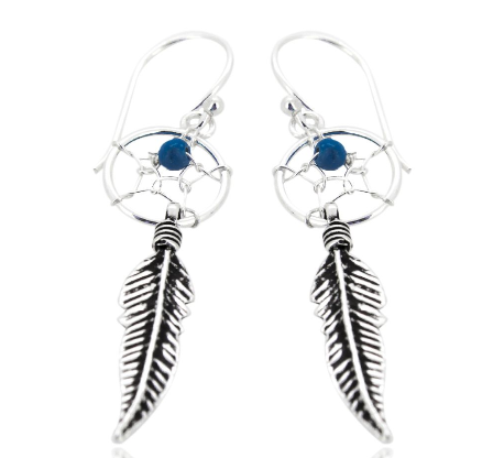 EB0756 MCJ Dream Catcher S/S Turquoise Earrings