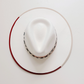 4-HYFAZENDA American Hat Makers Fazenda red trim fedora