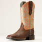 10047039 Ariat Women's Round Up Square toe stretch fit Toasted Blanket/ Copper Glow