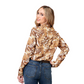 03-050-0590-0158 Roper Women's LS Brown Shirt