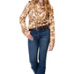 03-050-0590-0158 Roper Women's LS Brown Shirt