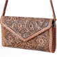 ADBG395BR USA Aiyana Tooled Leather Handbag