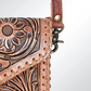 ADBG395BR USA Aiyana Tooled Leather Handbag