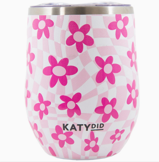 KDC-WTMB-105_LPK Pink flower tumbler cup