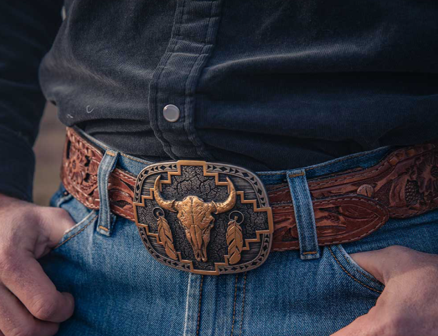 A979P Montana West Southwest Abundance Buckle