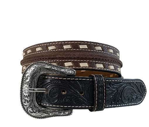 8661500 Roper Men's Buff Milled Genuine Leather Brown