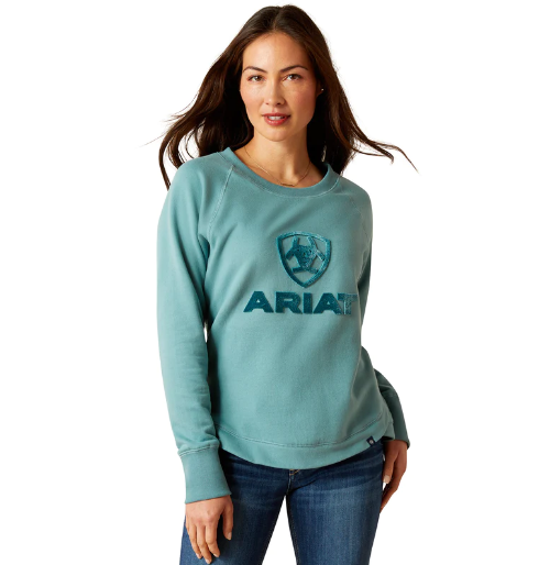 10046159 Ariat Women's Benicia Sweatshirt Arctic