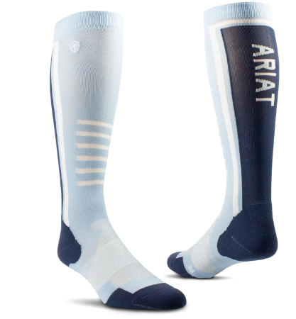 10047232 Ariat Unisex TEK Slimline Performance Socks Cote D'azur