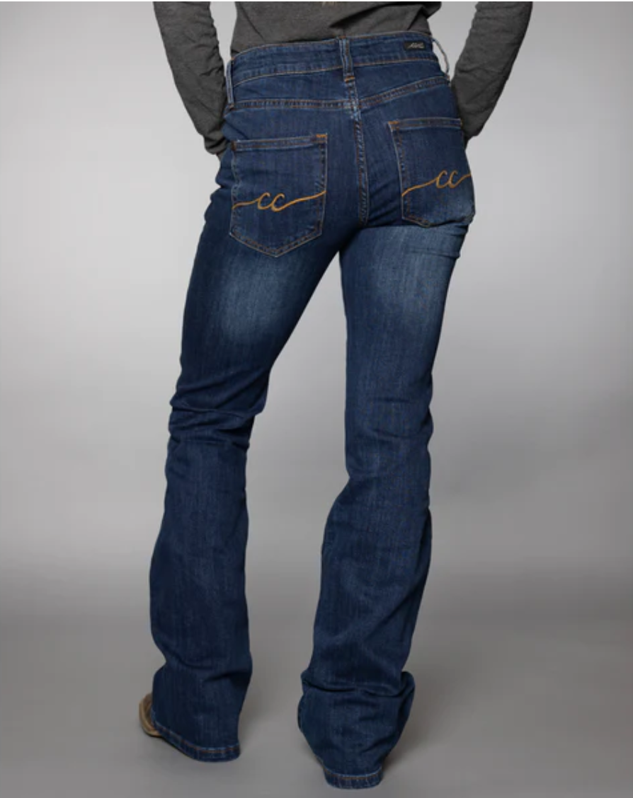 66801254 CC Western Signature Hybrid Jean bootcut 34Leg