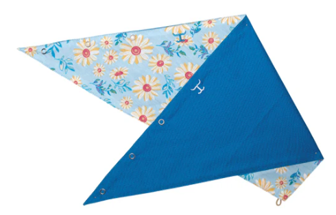 SCF2400 Just Country Uni Carlee Double Sided Scarf Sky Daisies/Blue Jewel